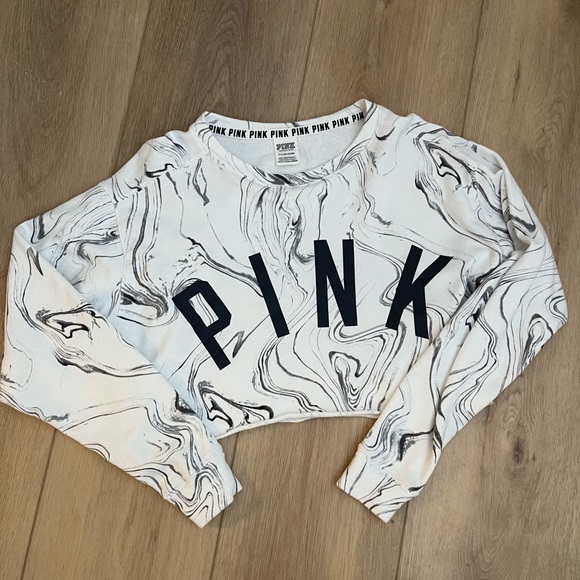 PINK Victoria's Secret Tops - PINK Cropped Sweatshirt